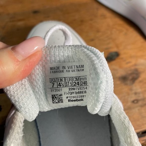 White Reebok Running Shoes - Picture 5 of 7